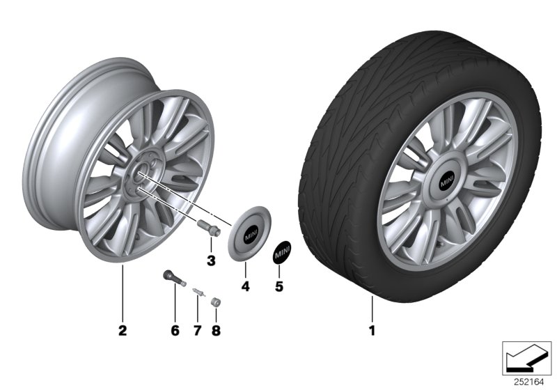 MINI LA wheel Twin Blade Spoke 130