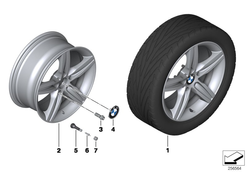 BMW LA wheel, star spoke 379
