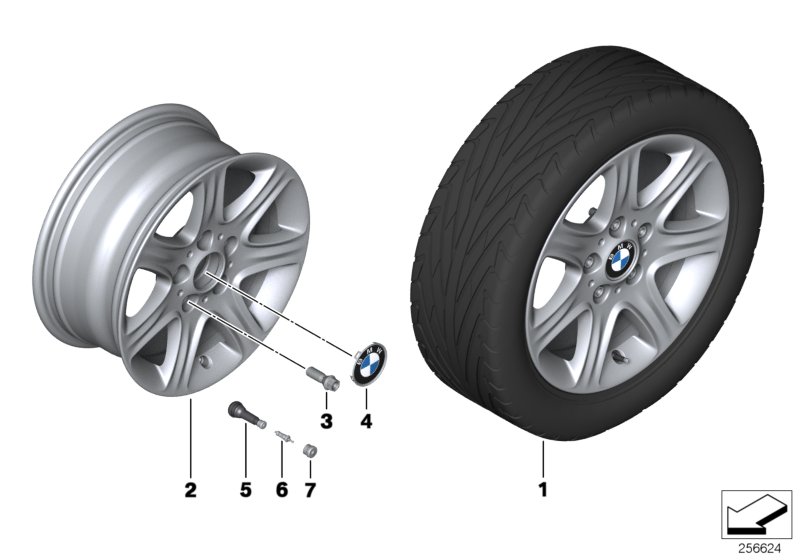 BMW LA wheel, star spoke 377