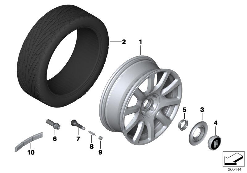 Light-alloy wheel, styling 417