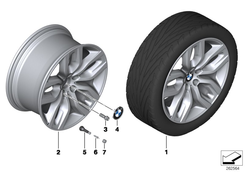 BMW LA wheel Y spoke 337