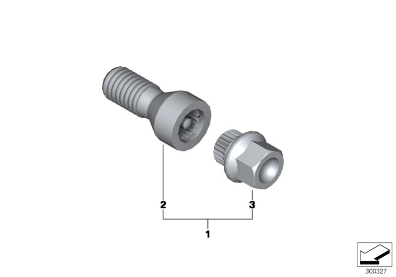 Wheel bolt lock with adaptor