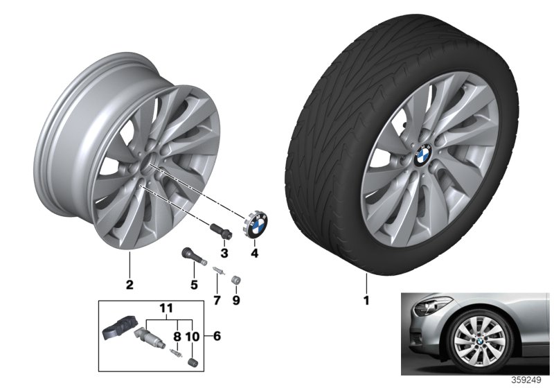 BMW LA wheel turbine styling 381