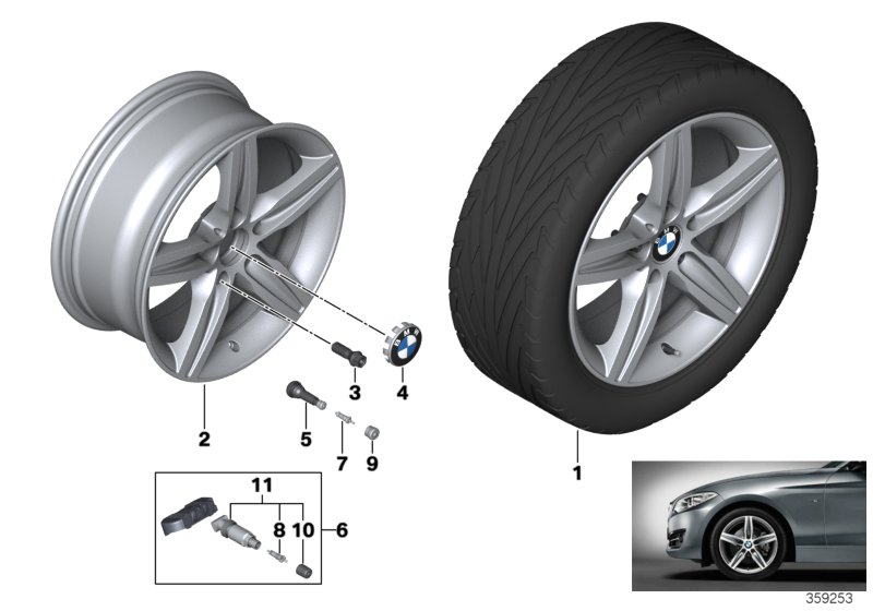 BMW LA wheel, star spoke 379