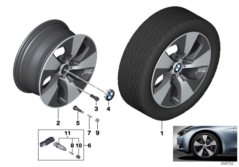 BMW LA wheel, Streamline 419 - 18''