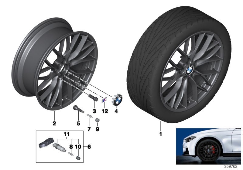 BMW LA wheel M double spoke 405-18''