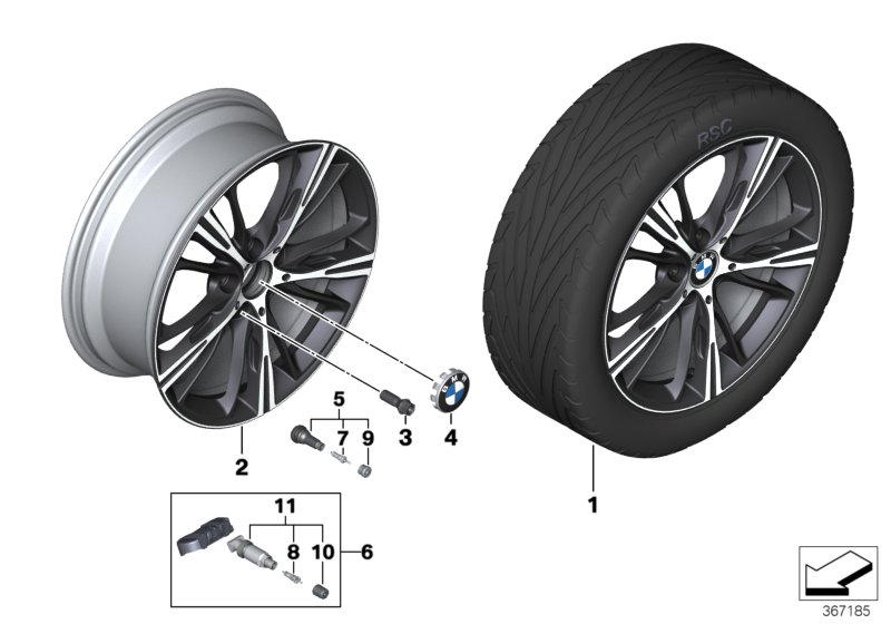 BMW LA wheel star spoke 660 - 19''