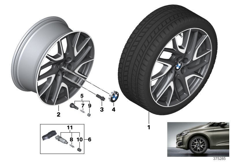 BMW LA wheel, turbine styling 487 - 19''