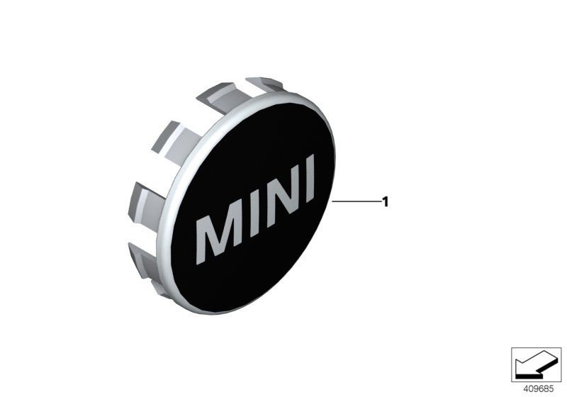 MINI hub cap
