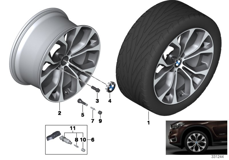 BMW LA wheel Y-spoke 451 - 20''
