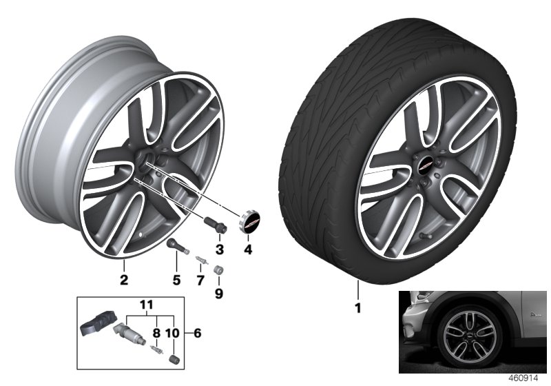 MINI LA wheel JCW Course Spoke 523 - 19"