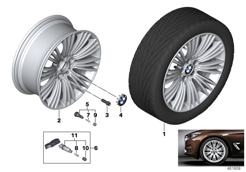 BMW LA wheel, W-spoke 440 - 19''