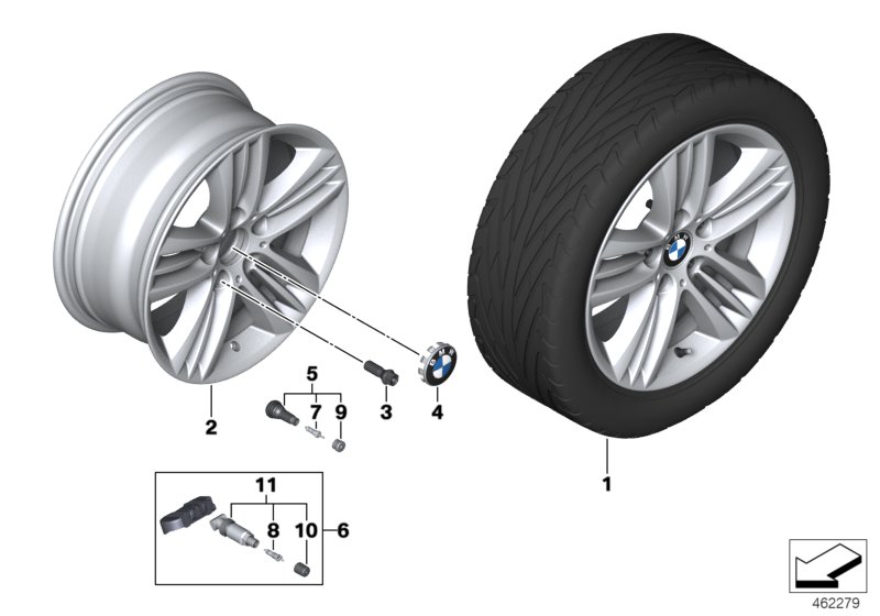 BMW LM wheel star spoke 659 - 17"