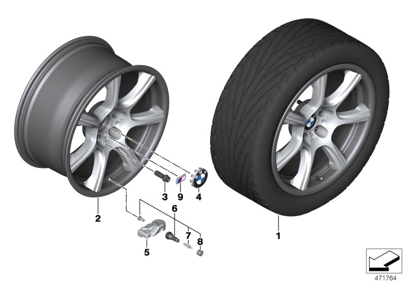 BMW hybrid wheel 681M