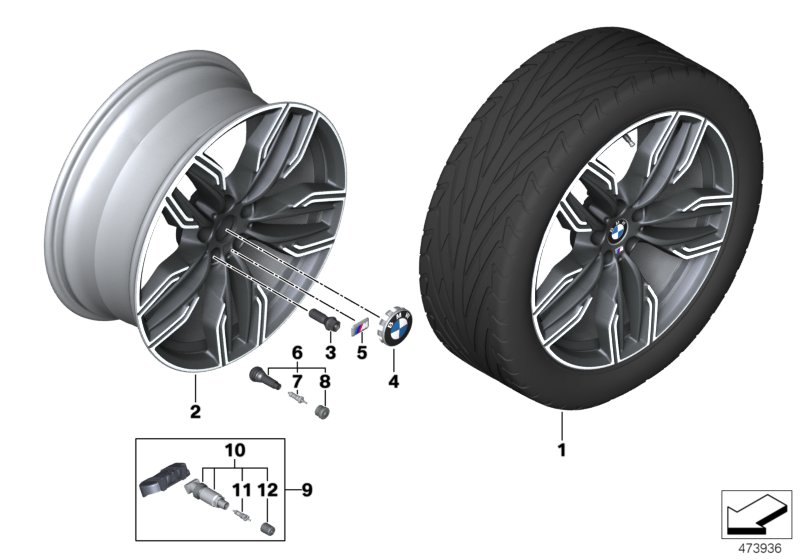 BMW LA wheel double spoke 760M - 20"
