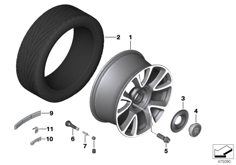 Light-alloy wheel styling 670