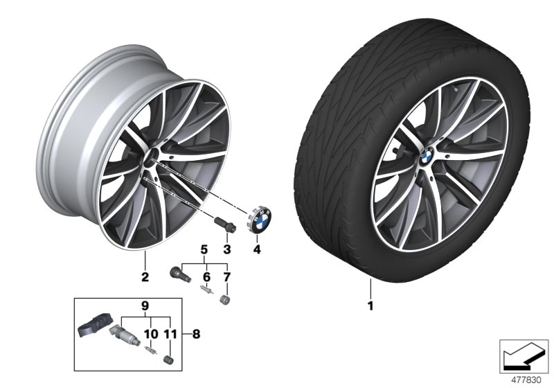 BMW LA wheel V-spoke 684 - 18"