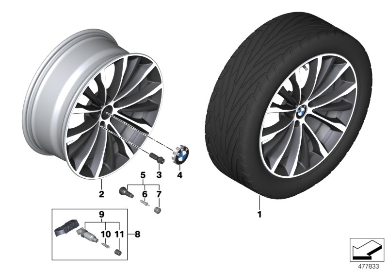 BMW LA wheel W-spoke 663 - 19"