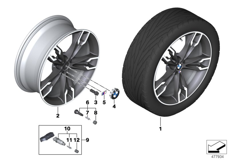 BMW LA wheel double spoke 668M - 20"