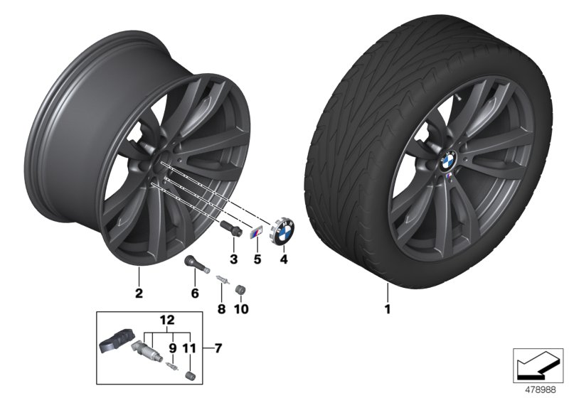 BMW LA wheel, M double spoke 469 - 20''