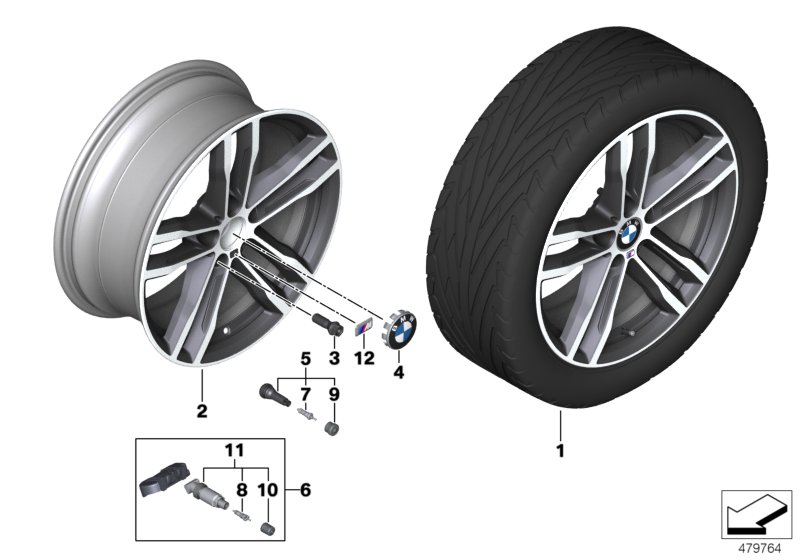 BMW LA wheel M double spoke 704 - 19"