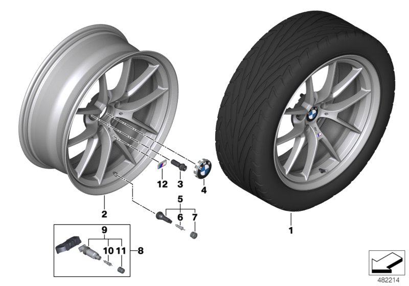 BMW LA wheel Y-spoke 763M