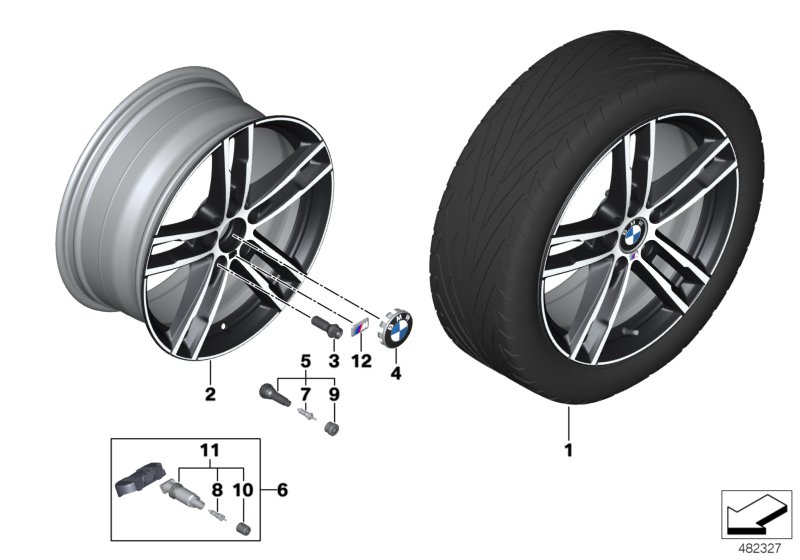 BMW LA wheel M double spoke 719 - 18"