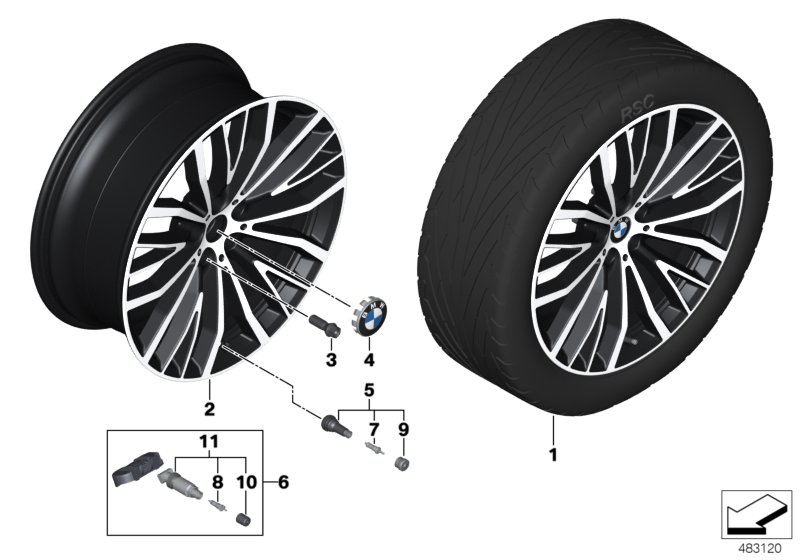 BMW LA wheel V-spoke 687 - 21"