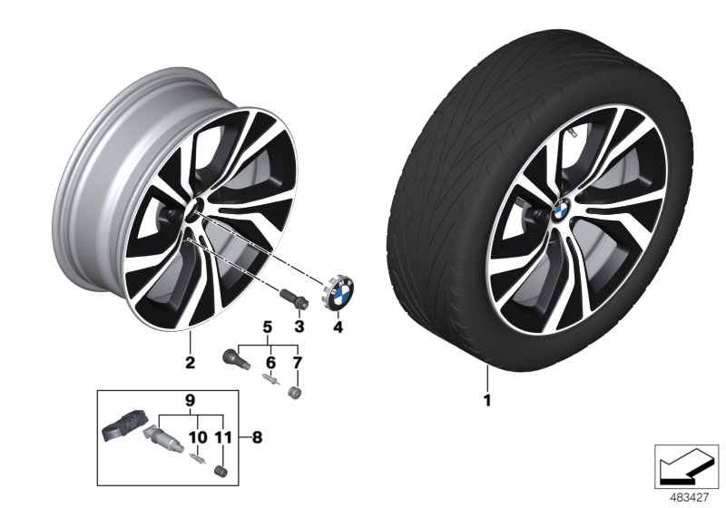 BMW LA wheel turbine styling 689 - 18"