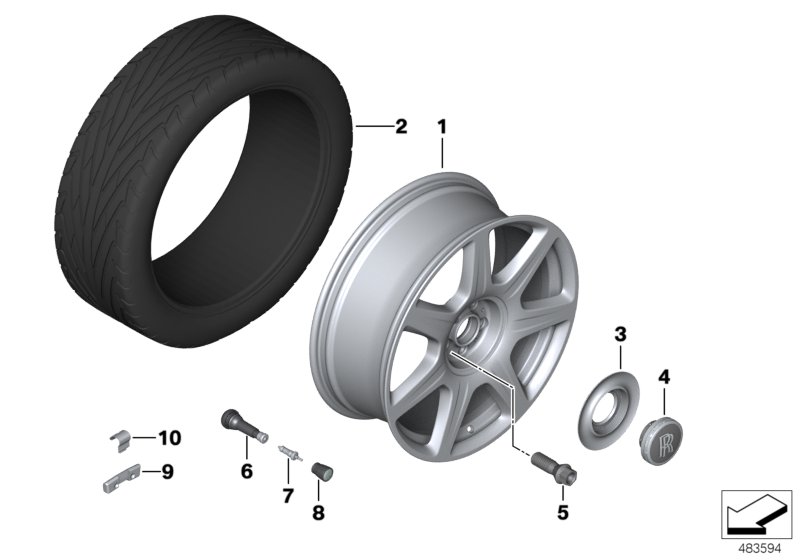 Light-alloy wheel styling 677