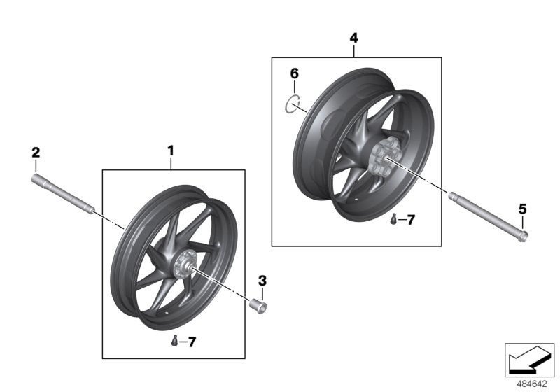 Wheels with bearings