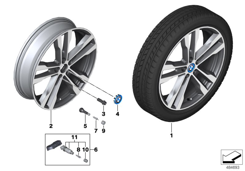 BMW i lte.alloy whl.double sp.431 - 20"