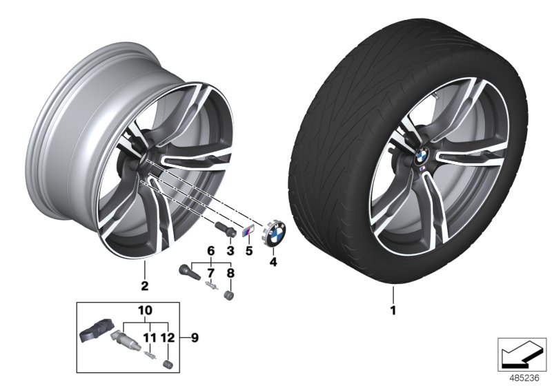 BMW LA wheel M double spoke 705M - 19"