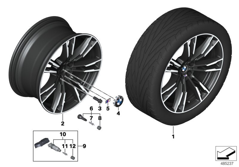 BMW LA wheel M double spoke 706M - 20"