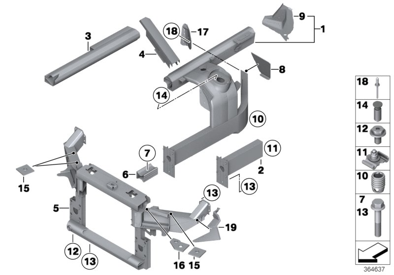 Wheelhouse/engine support