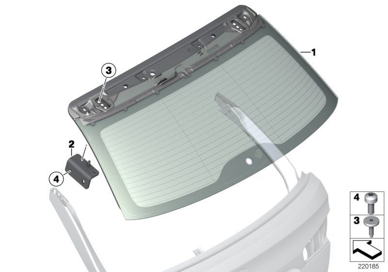 Trunk lid/rear window