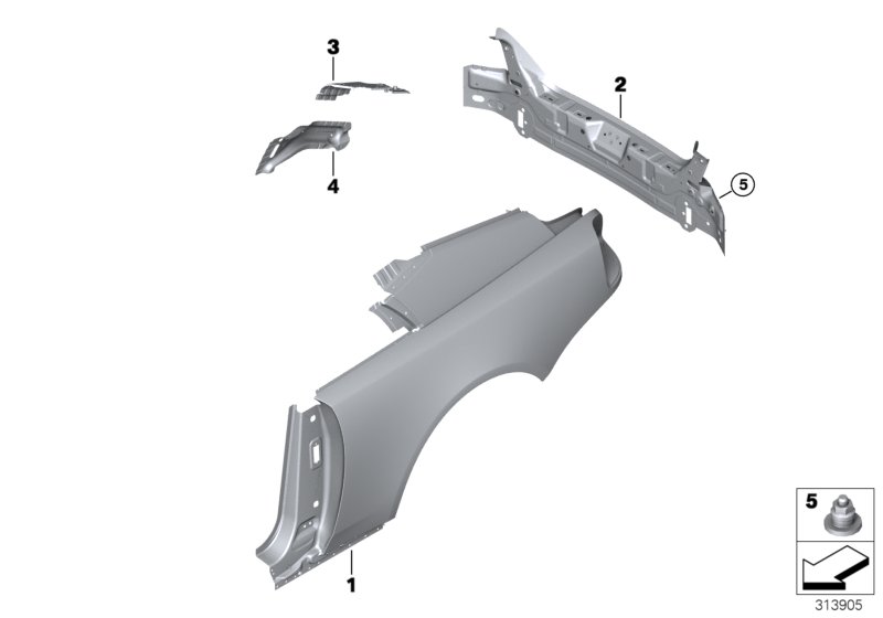 Side panel/tail trim