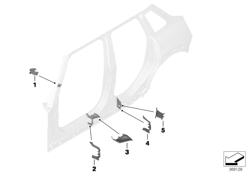 Cavity shielding, side frame