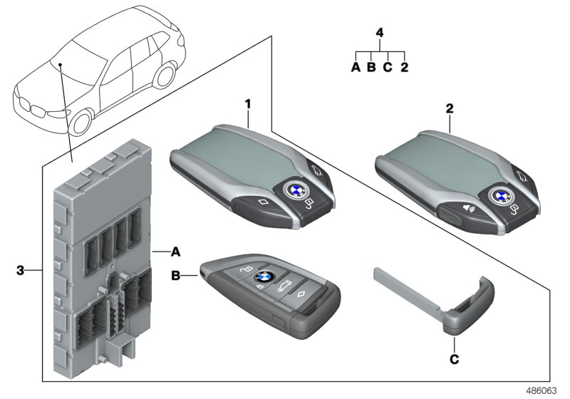 Set display key with control unit