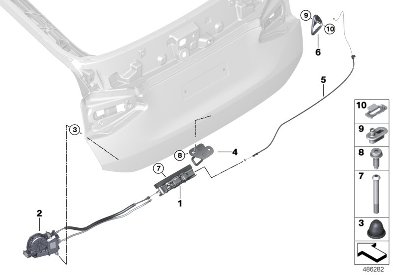 Trunk lid/closing system