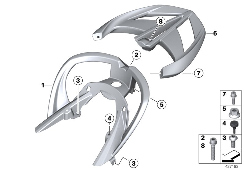 Handle with luggage support