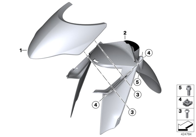 Front-wheel cover, primed