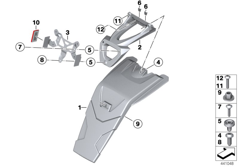 Number plate carrier / spray guard