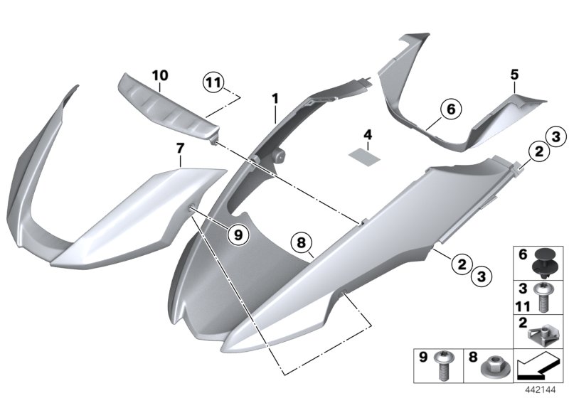 Front-wheel cover, primed