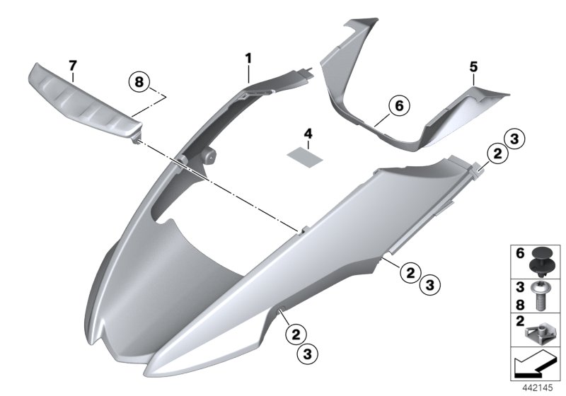 Front-wheel cover, primed