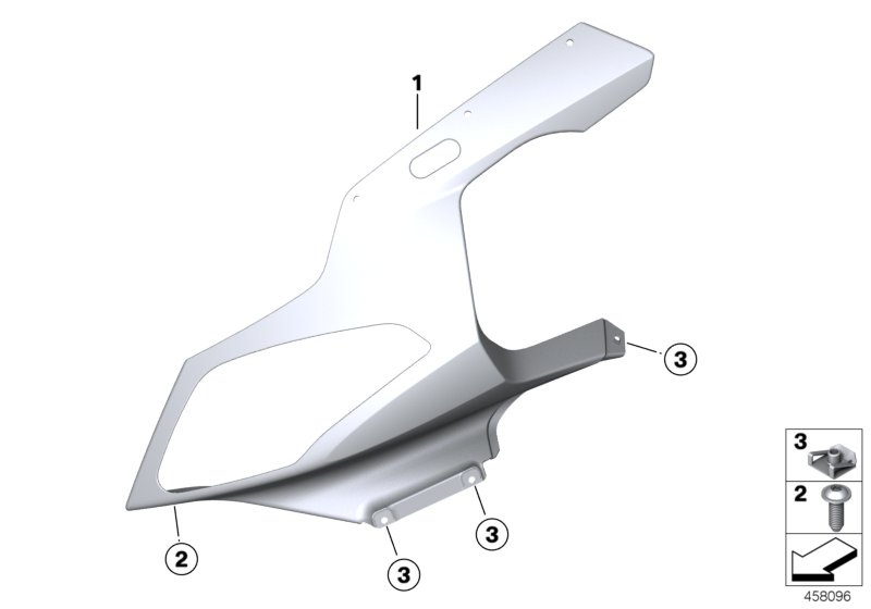 Trim panel, upper part