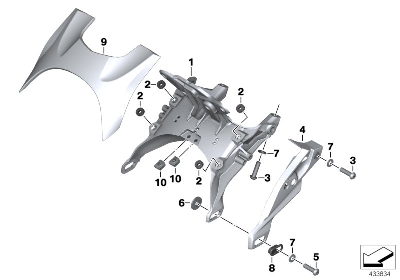 Bracket f cockpit trim panel