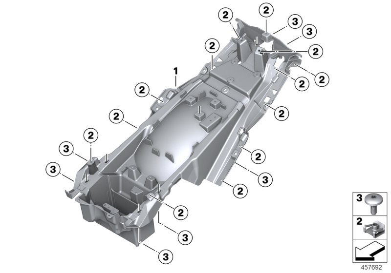Rear carrier part