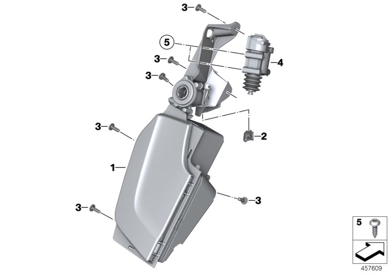Storage compartment, left