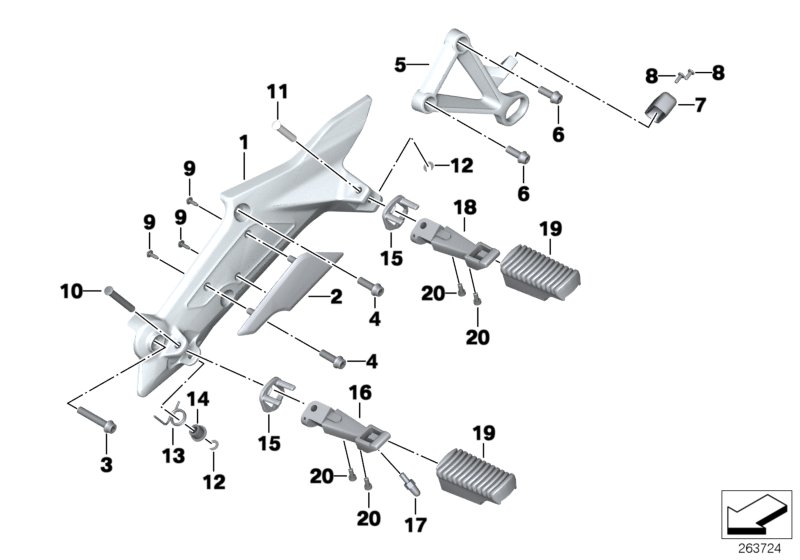 Footpeg plate/footpeg